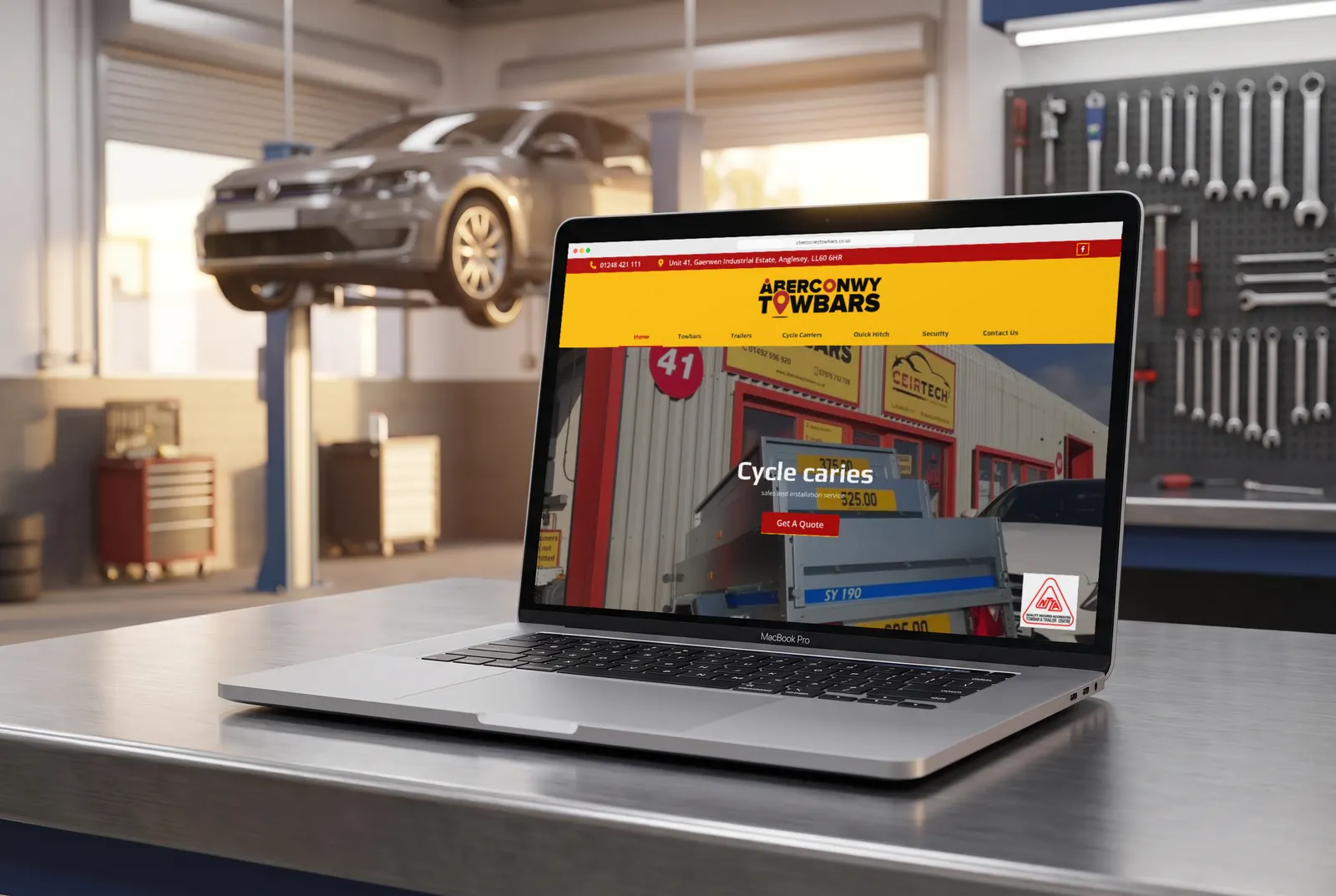Aberconwy Towbars — Web Design, Local Business