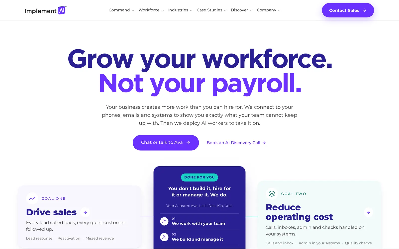Implement AI homepage, Oct 2026