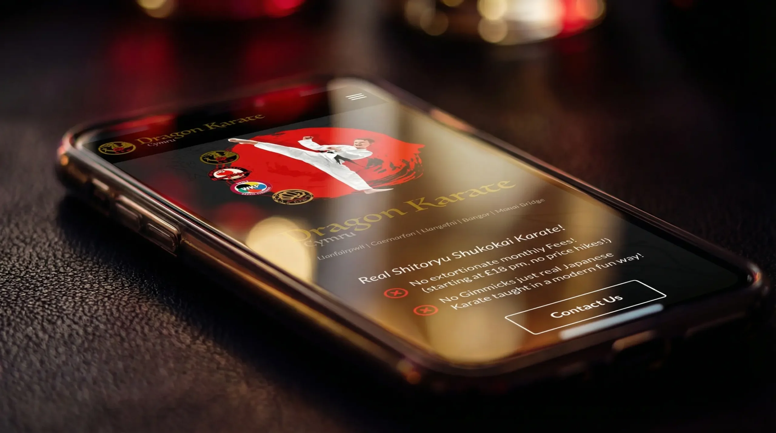 Dragon Karate Cymru website