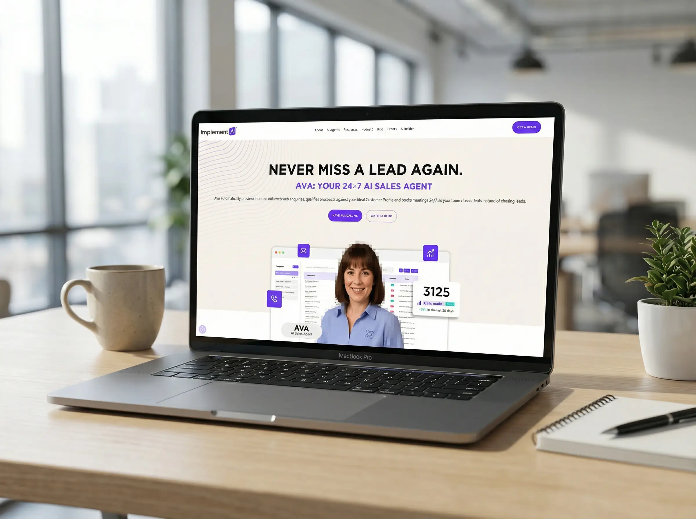 Implement AI dashboard UI design