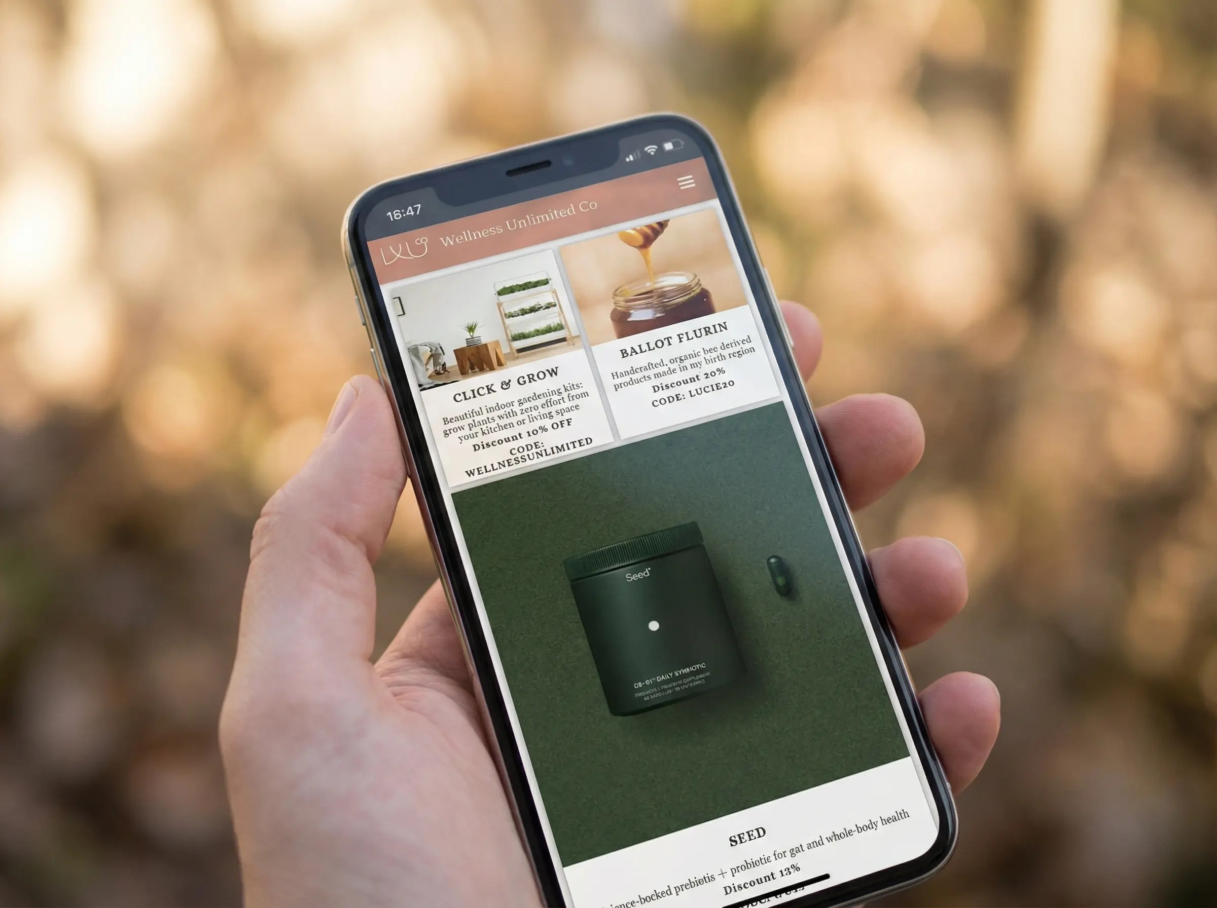 Wellness Unlimited Co mobile responsive website